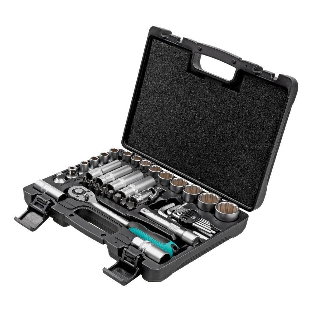 Jogo Ferramentas 1/2`` Aço Crv 41 Peças Stels 135799 Maleta