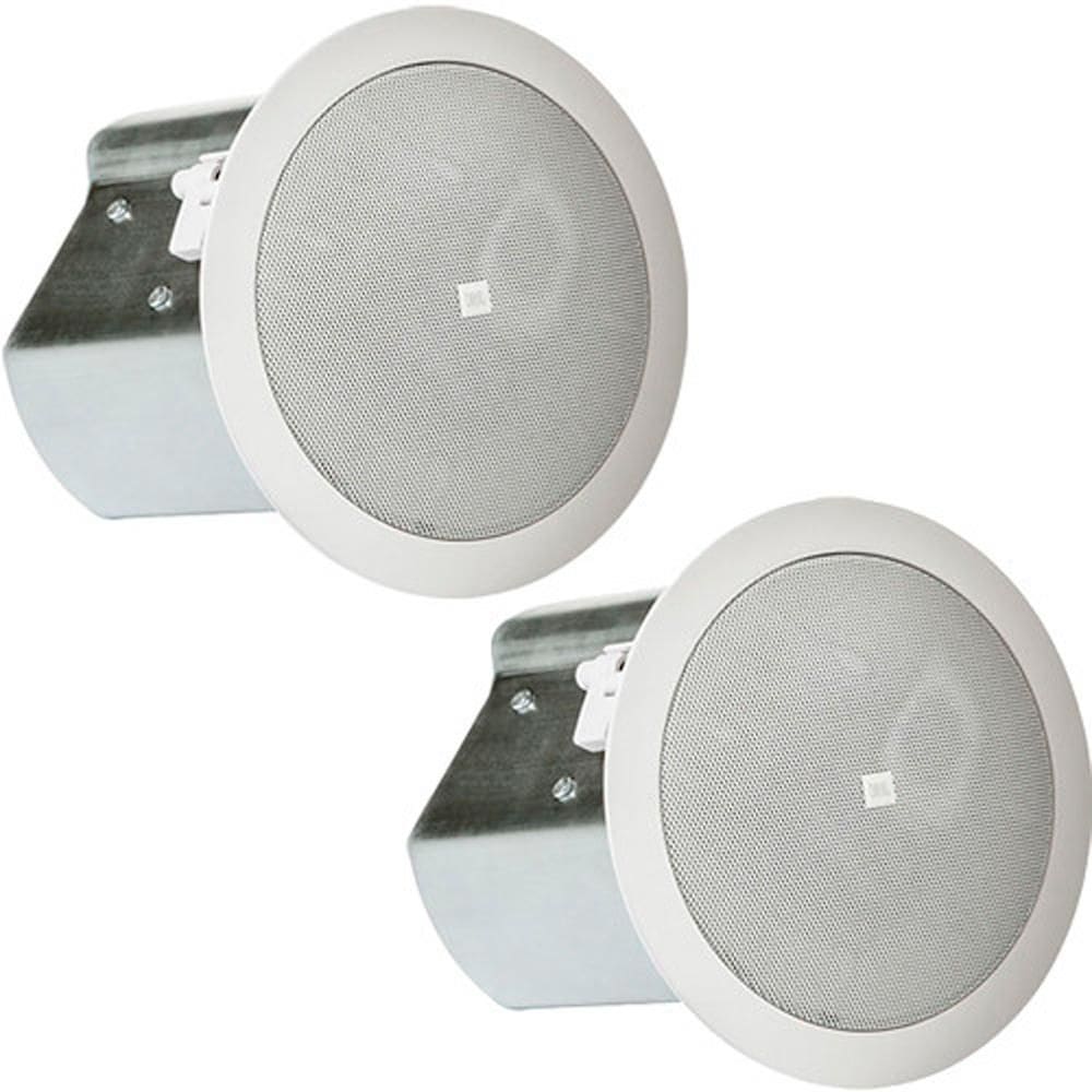JBL Professional Control 14C/T Par de Alto-Falantes de Teto Coaxial de 2 Vias Biderecional 4” Pol. 60W 8 Ohms Branco