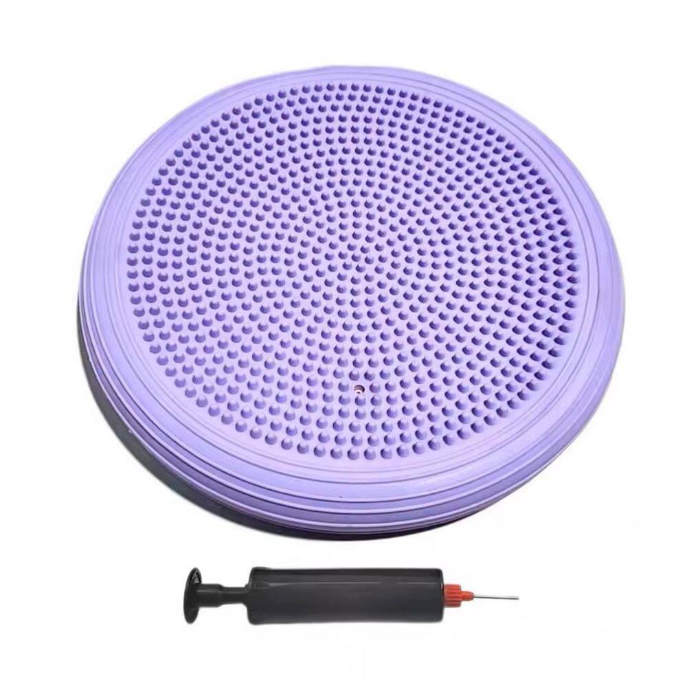 Disco Equilíbrio Inflável Yoga Pilates 34Cm Bomba - Roxo