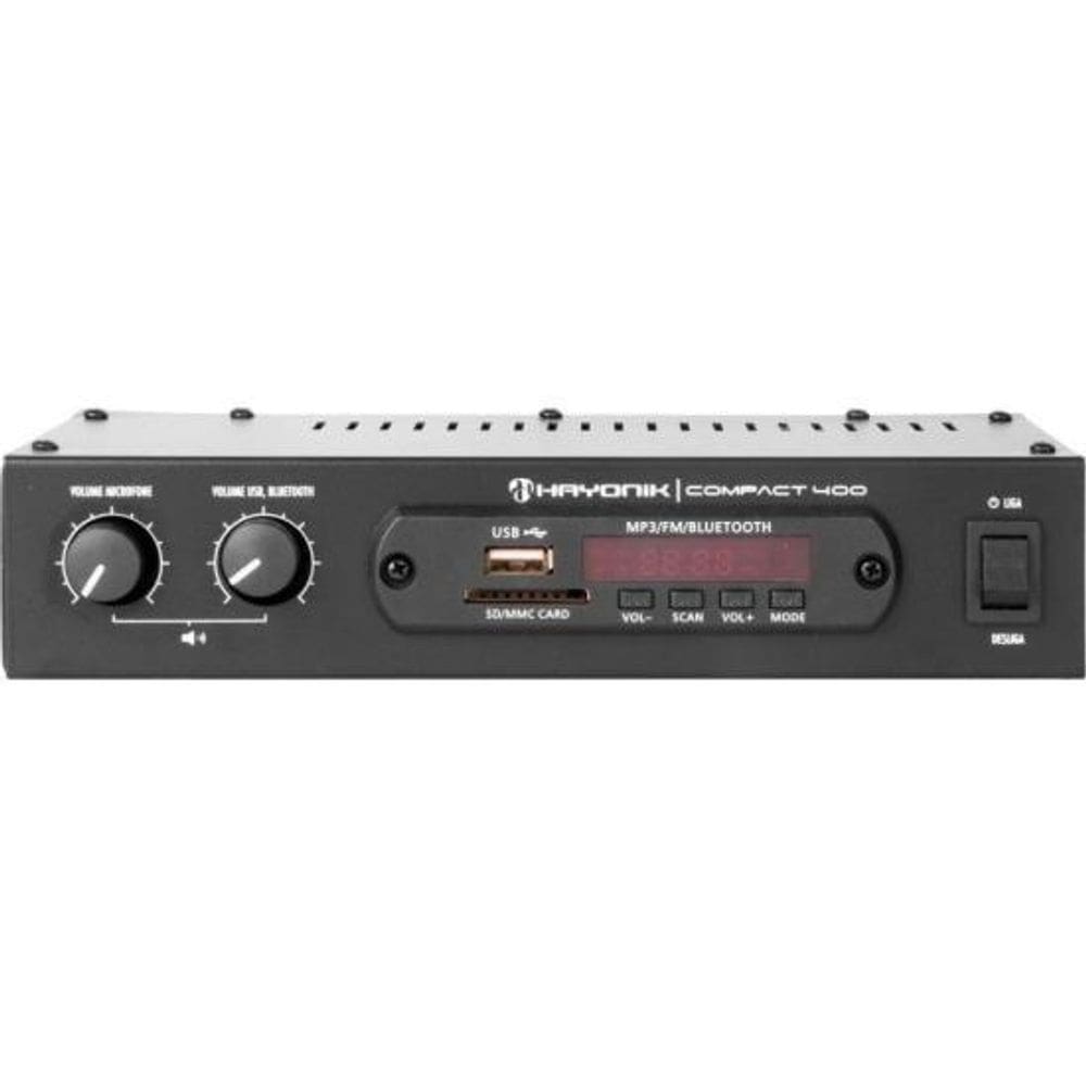 Amplificador Hayonik Compact 400 40W Rms Com Bluetooth
