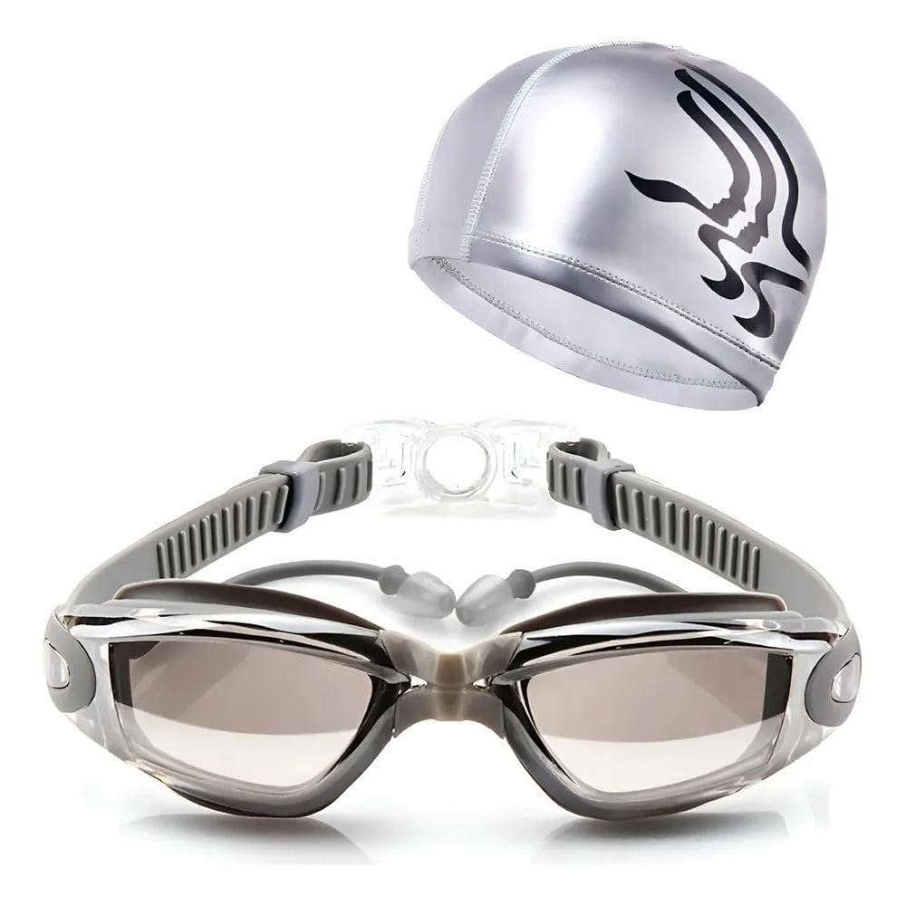 Óculos Natação Mergulho Piscina Sport Com Touca