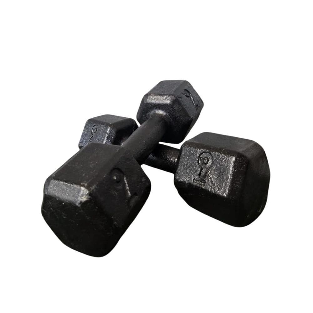 Par Halter Sextavado Ferro 9Kg