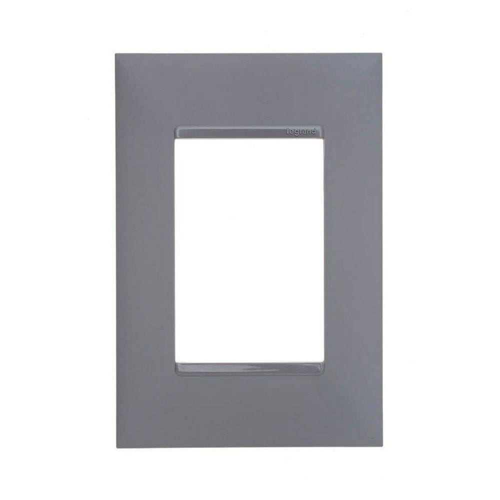 Placa 4X2 3 Postos Pial Plus+ Legrand Cinza 618503Cz