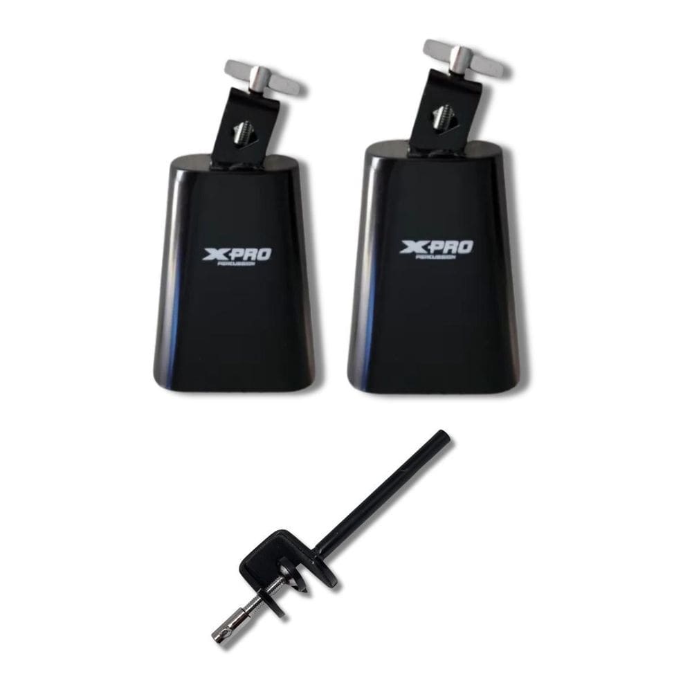 Kit Cowbell 6 E 7 Metal Preto + Haste