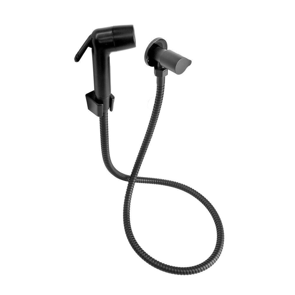 Ducha Higiênica Lavatório Chuveirinho Preto Fosco 1/4 Volta