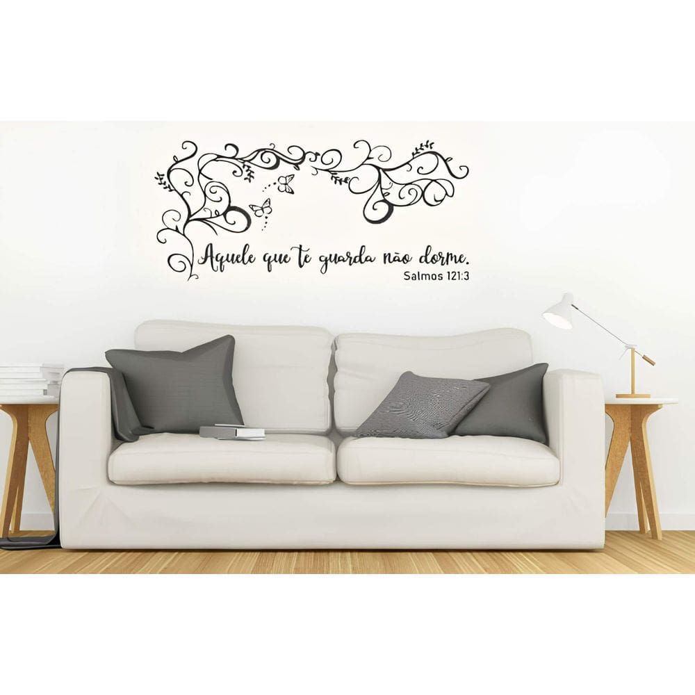 Adesivo De Parede Salmos 121:3