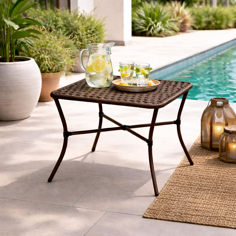 Mesa de Junco Para Área de Piscina Lazer Jardim   - Rede Móveis