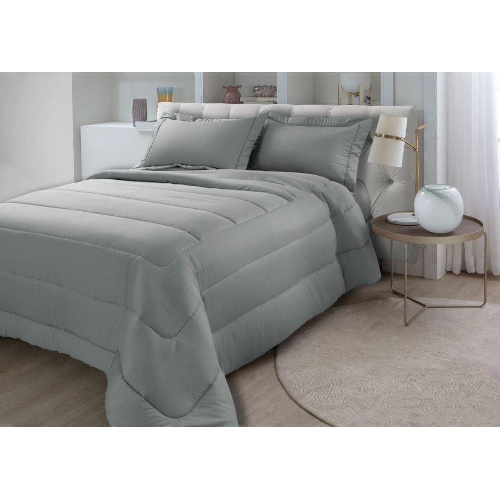 Kit Colcha Queen 3 Pçs Confort Montez 300 Fios Kacyumara