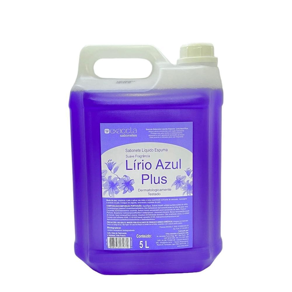 Sabonete Espuma 5L Exaccta - Lírio Azul  E-5000Elap