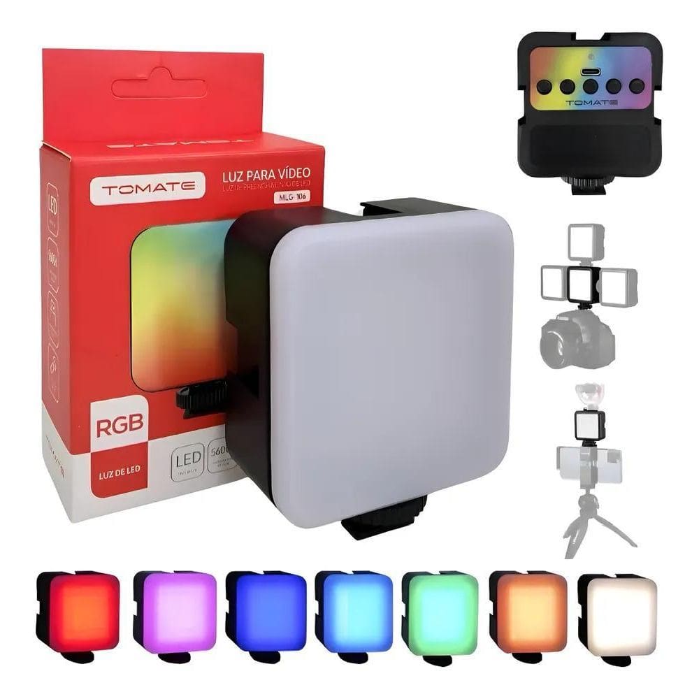 Luz Para Vídeoluz De Preenchimento De Led Rgbmlg-106 Estrutu