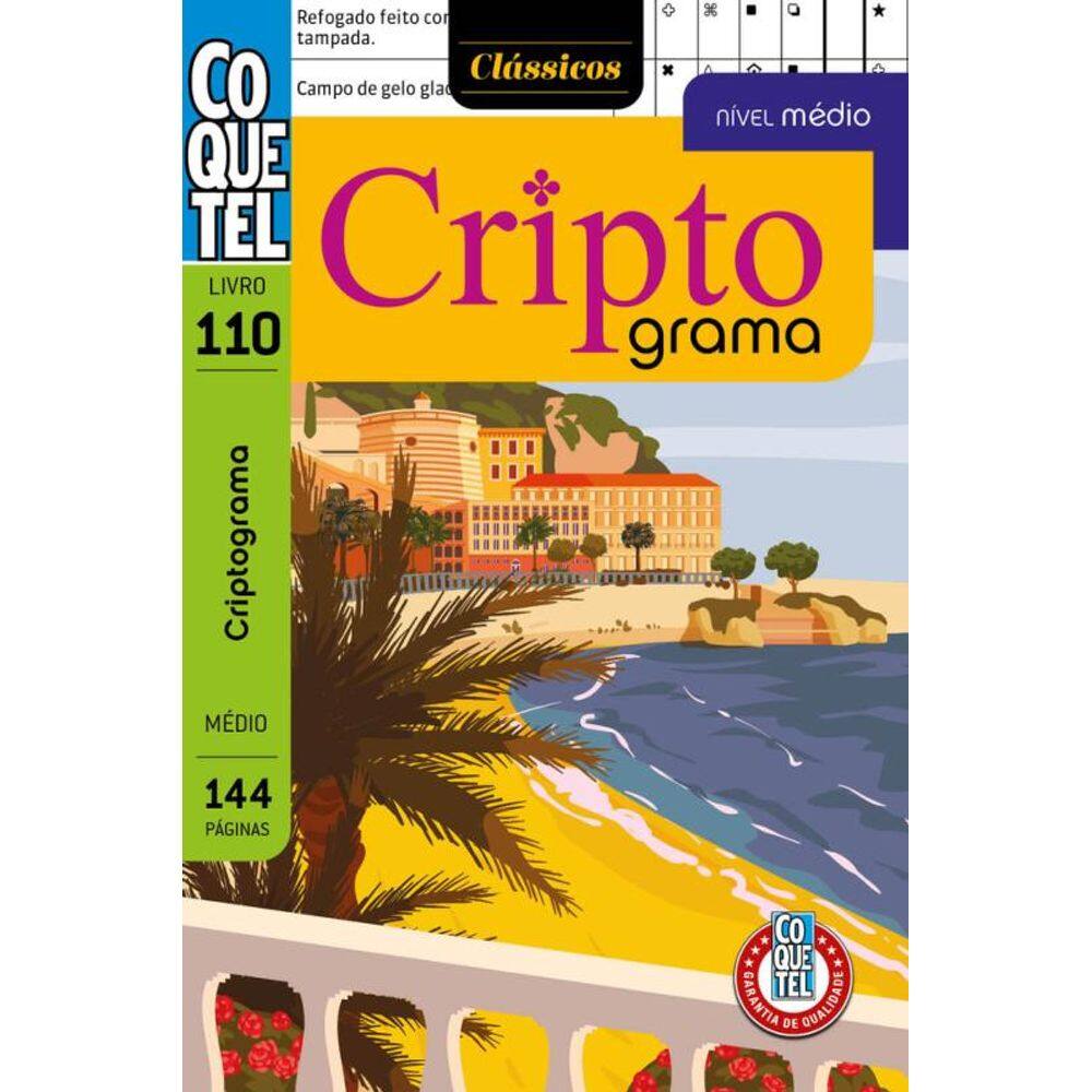 Livro Coquetel Criptograma 110: Nível Médio