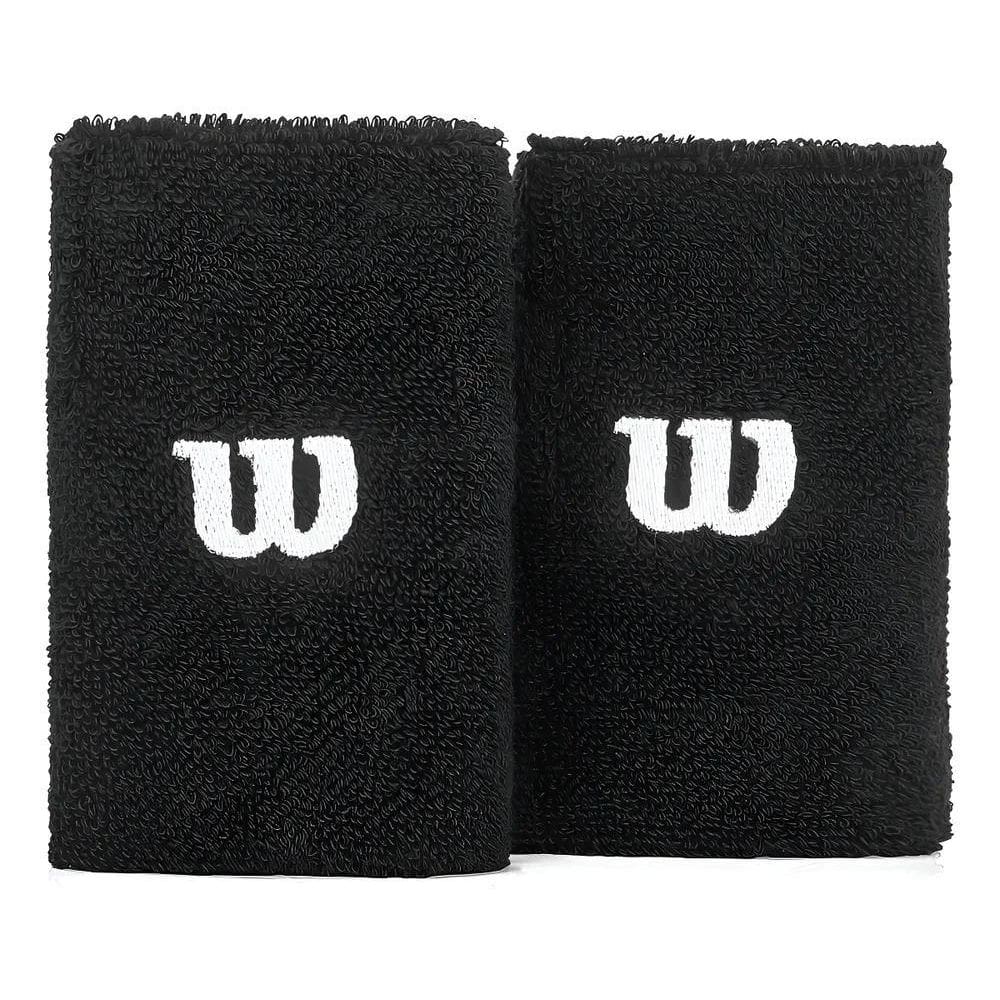 Munhequeira Wilson Média Wrb802M Preta - Com 02 Unidades