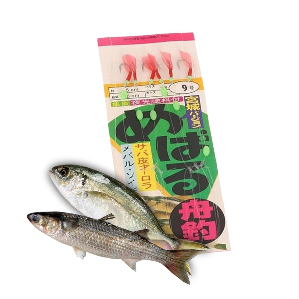 Isca Artificial Fluorescente Sabiki Pesca Noturna Esportiva 6 Anzois Peixes Bagre Acude Lago Rio Mangue Esportiva