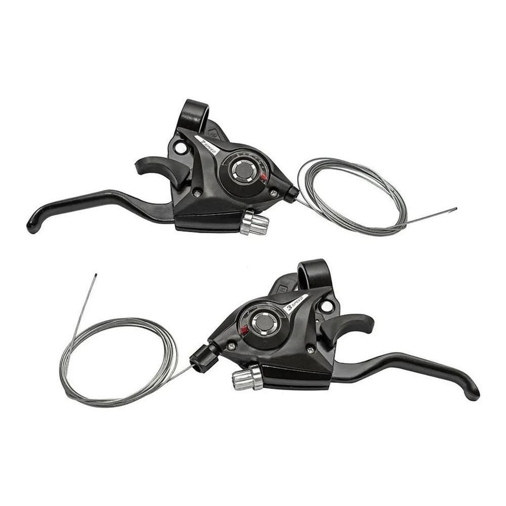 Par Manete Trocador De Marcha Tipo Shimano Bike Fire 3X7 21V