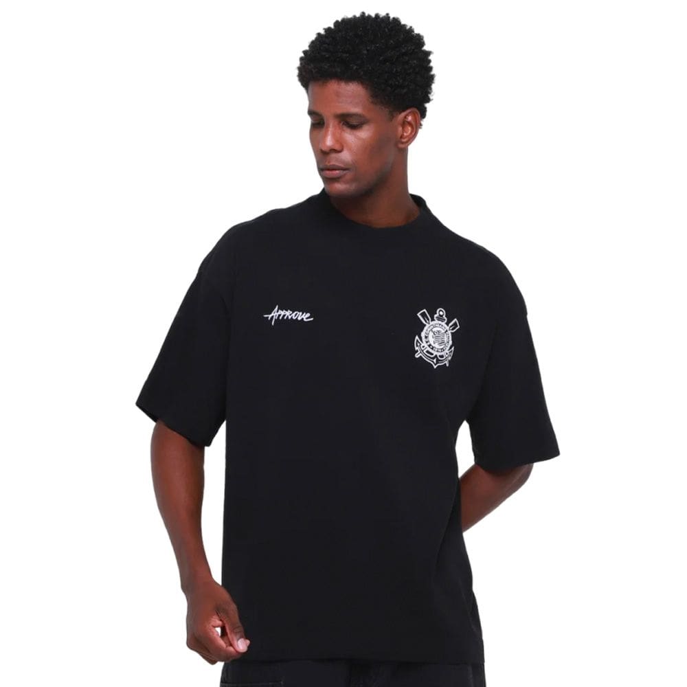 Camiseta Huge Approve X Corinthians Democracia Corinthiana