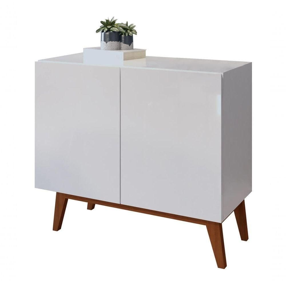 Buffet Aparador Ares 2 Portas Branco - Moveisaqui
