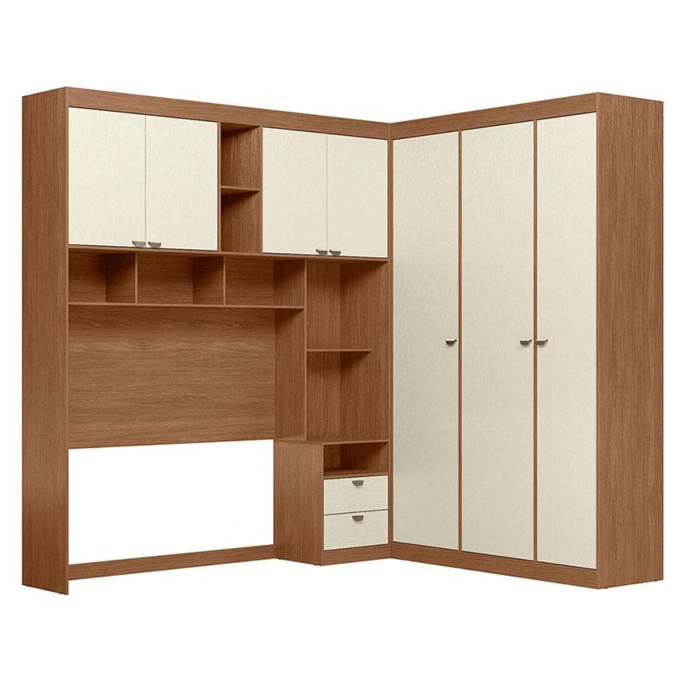 Quarto casal Lugano Jatobá Areia Acetinado - Santos Andirá