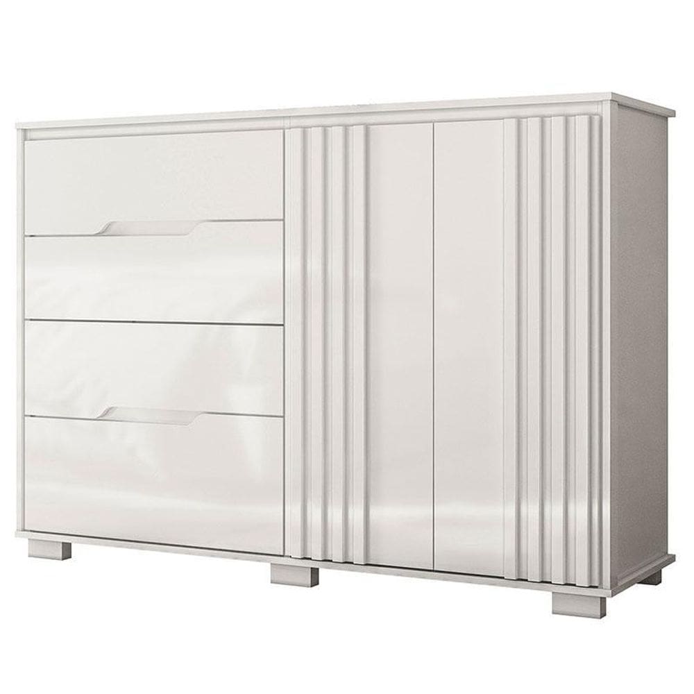 Cômoda Texas Branco Brilho - Moval