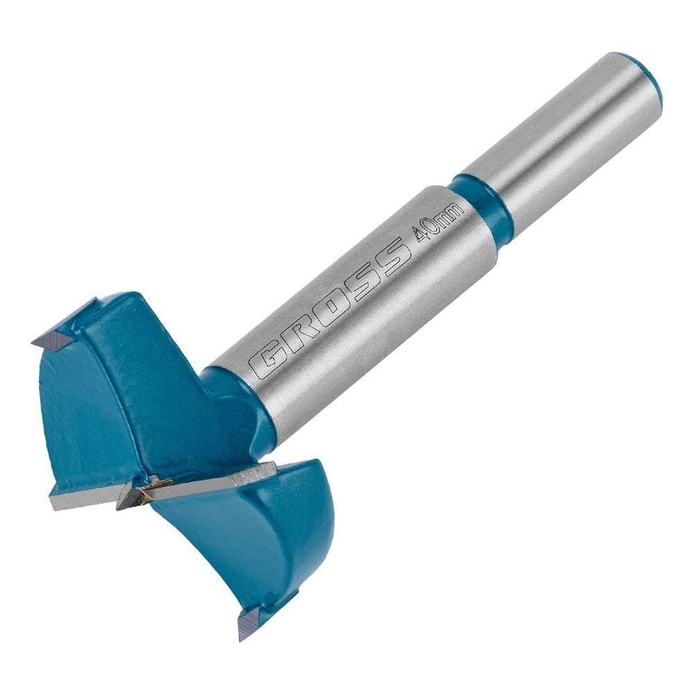 Broca Fresadora Forstner Madeira 40mm Haste Cilíndrica Gross