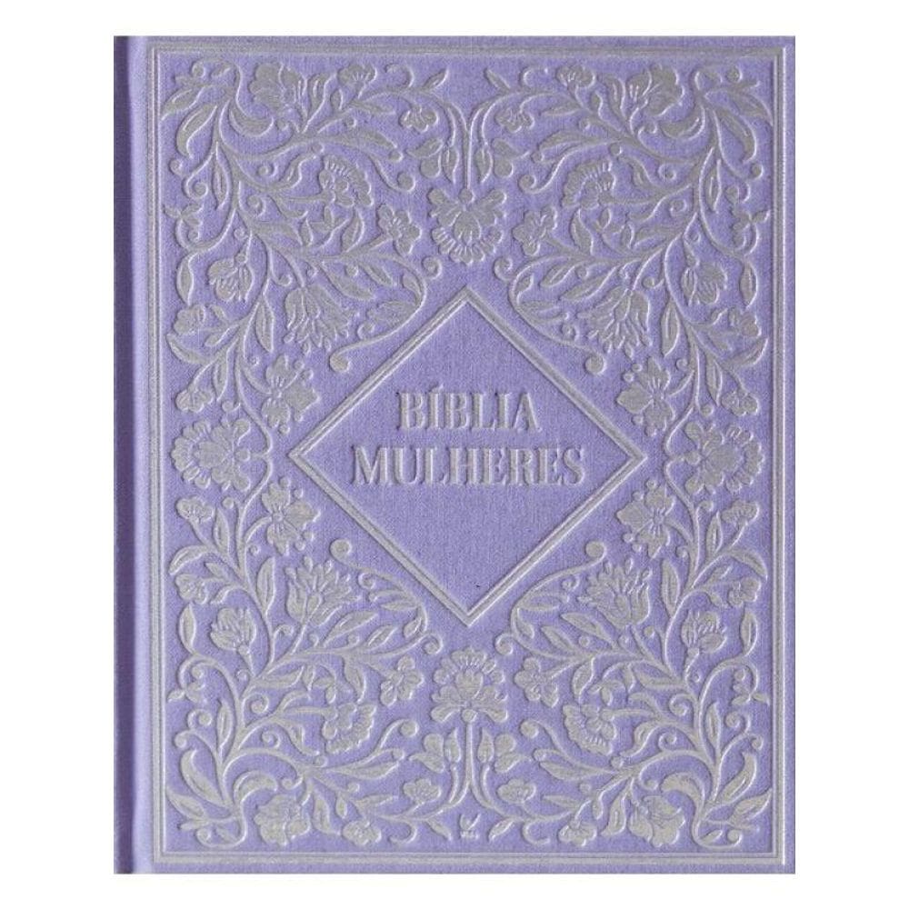 Bíblia Mulheres Nvt - Uma Coluna Capa Dura Vintage Roxa