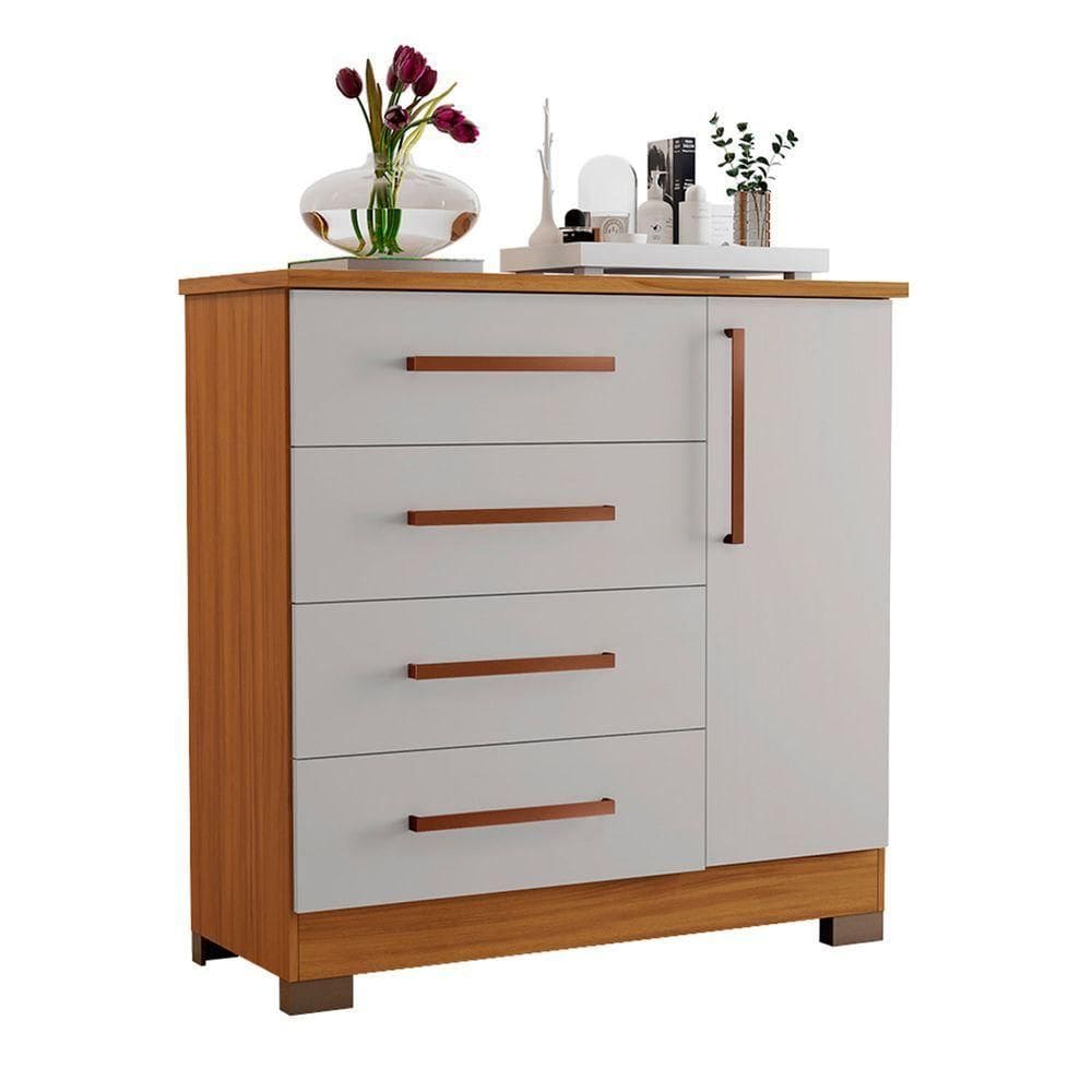 Comoda Nt 5185 Freijó Com Off White - Notável