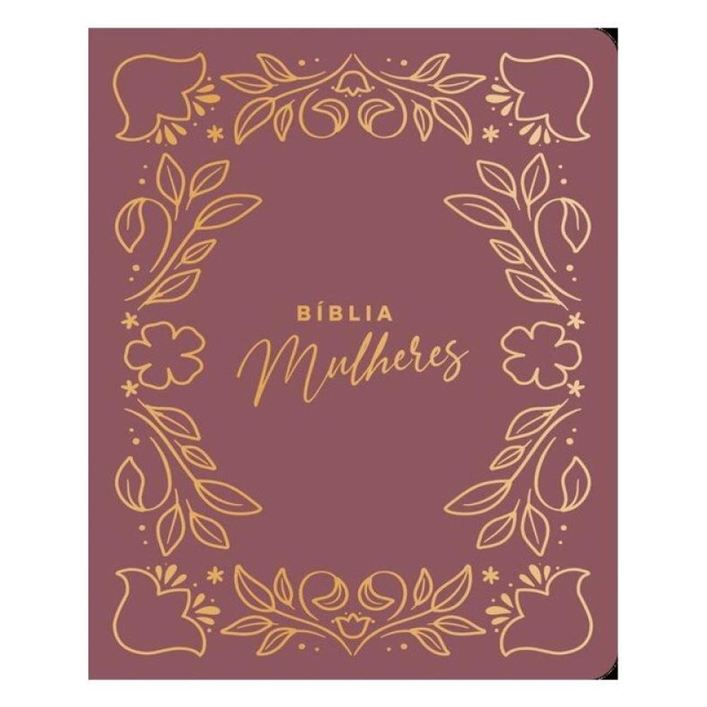 Bíblia Mulheres Nvt - Duas Colunas - Frame Floral Pink