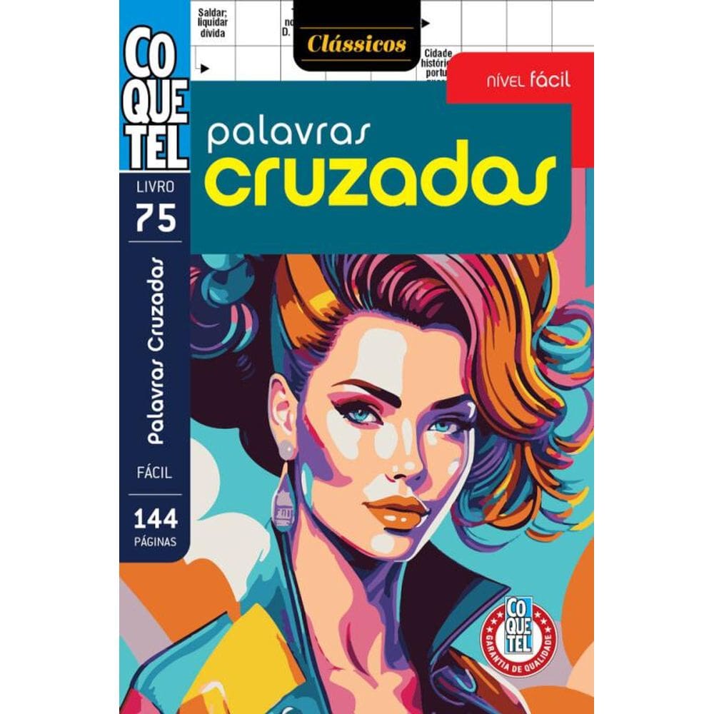 Livro Coquetel Palavras-Cruzadas 75: Nível Fácil