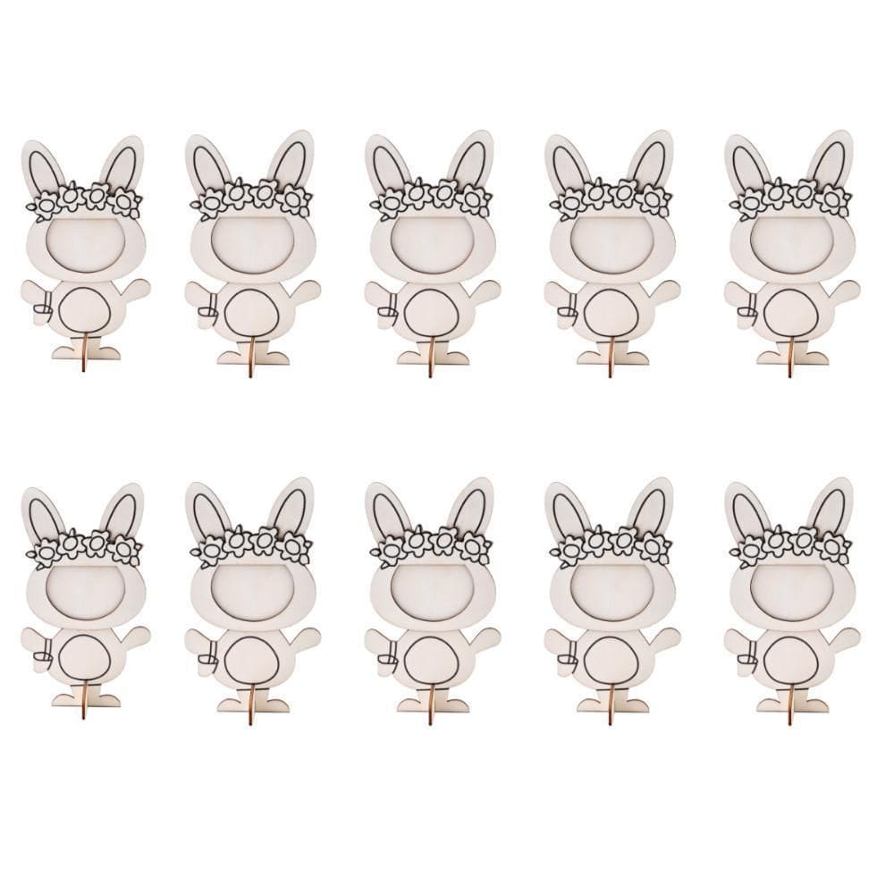 Kit 10 Lembrancinhas De Páscoa Totem Para Foto 18.5X10.5Cm