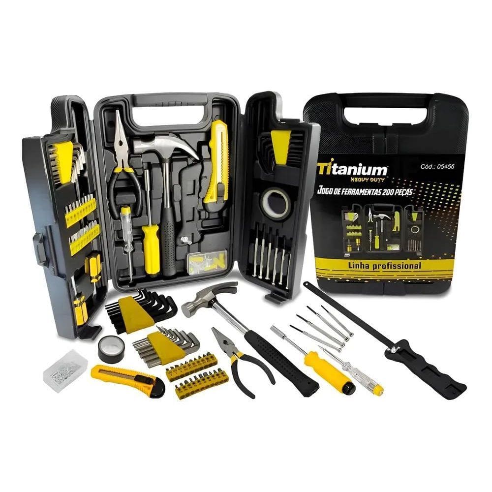 Jogo De Ferramentas 200 Peças Titanium