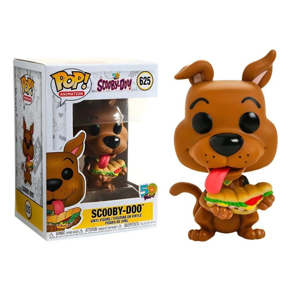 Pop Funko Scooby-Doo 625 Com Sanduiche Edição 50 Anos