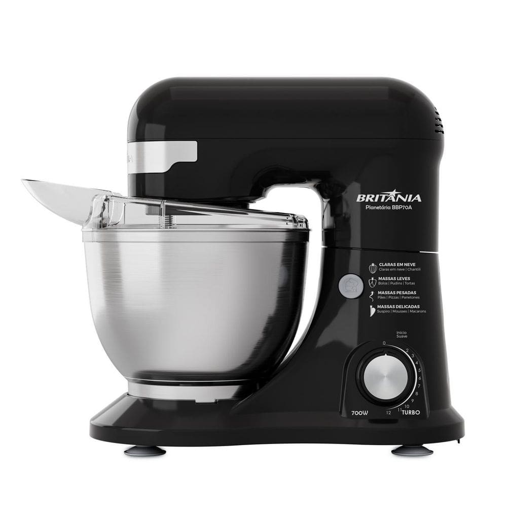 Batedeira Planetária Britânia 4L 3 Batedores BBP70A