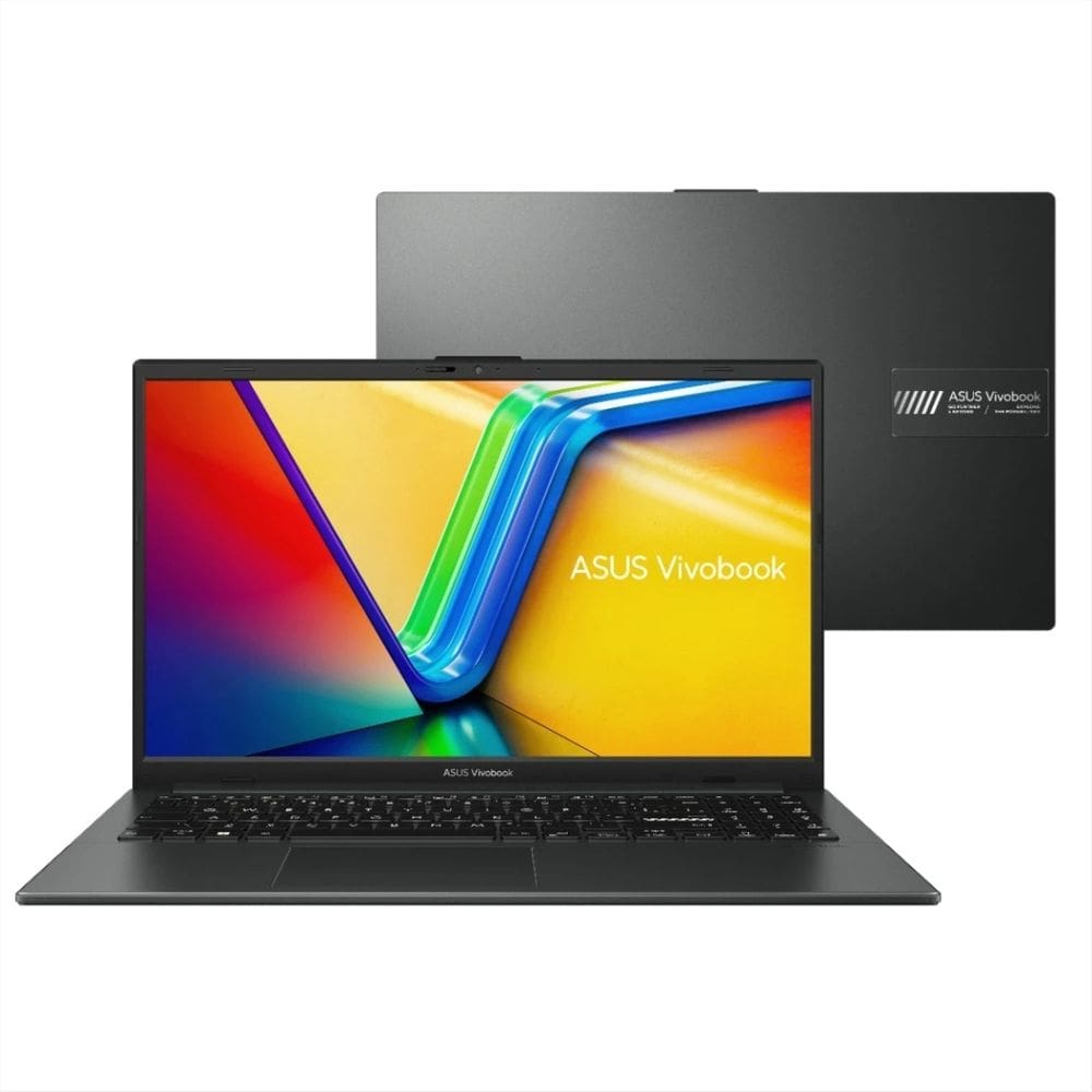 Notebook ASUS Vivobook Go 15 - AMD Ryzen 5 7520U, 8GB, 512GB SSD, 15.6 FHD, KeepOS - Mixed Black - E1504FA-NJ732