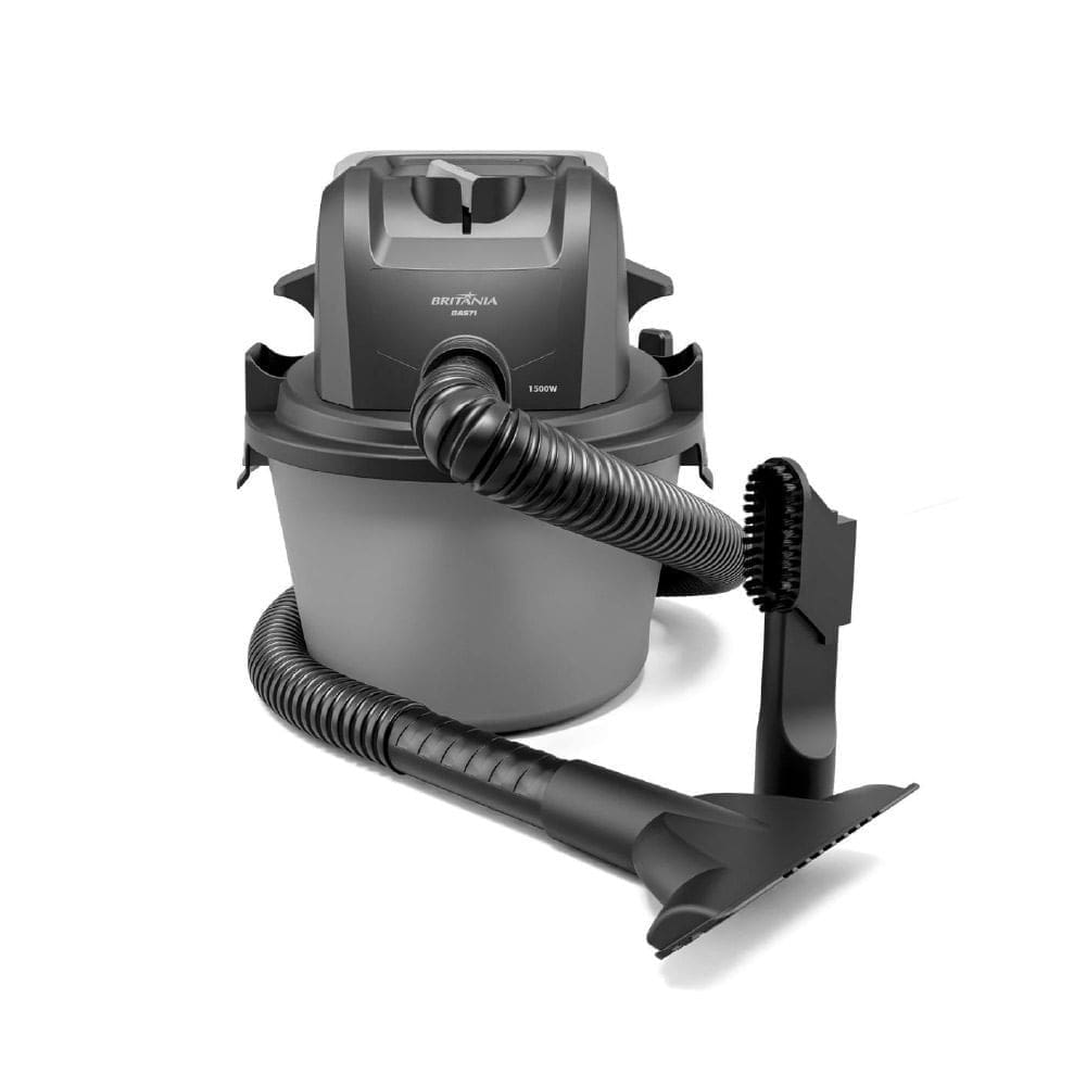 Aspirador de Pó e Água Britânia 6 Litros BAS71 1500W Cinza e Preto 127v