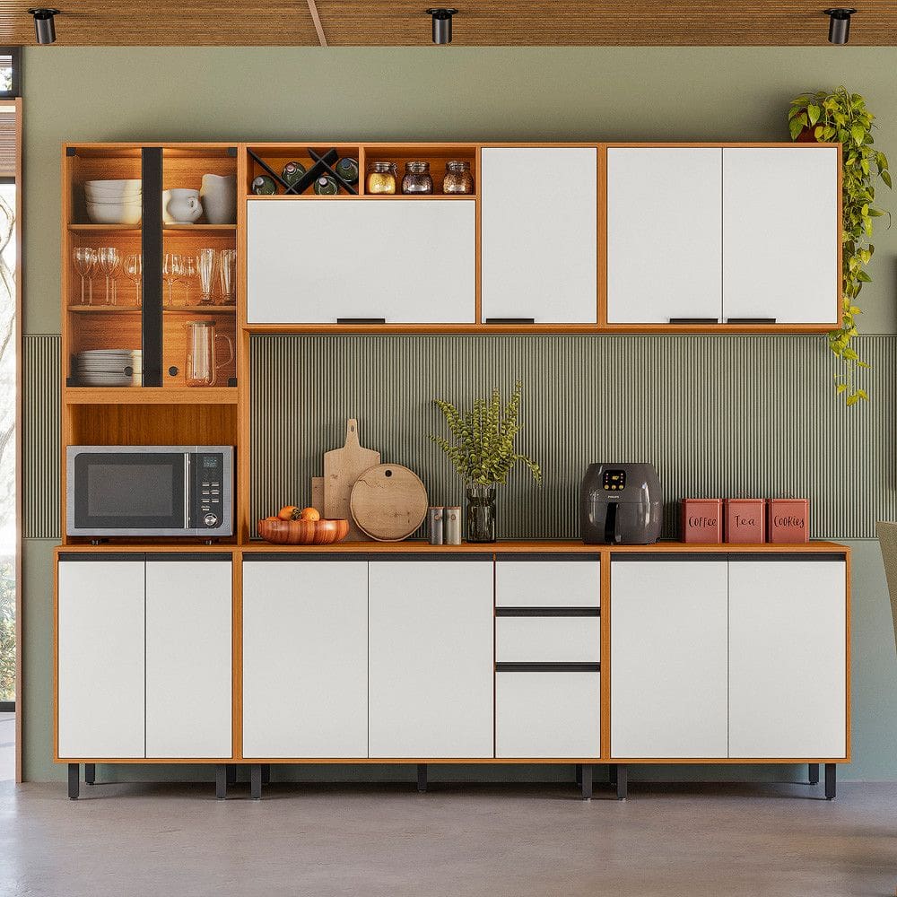 Cozinha Modulada 5 Pecas sem Pia Ravena Poliman
