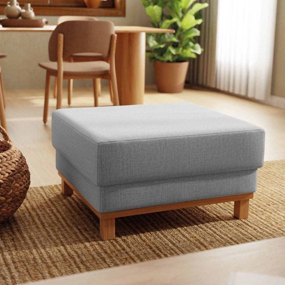 Puff 80cm Ananda Cabecasa Madeiraoriginals Cinza