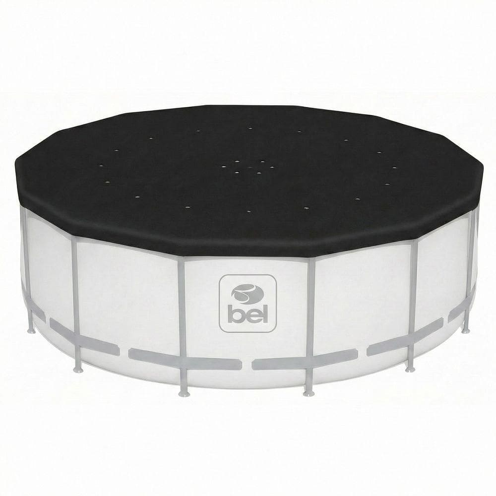 Cobertura Para Piscina Estrutural 7.000 E 10.000 Litros Capa Em Polietileno Bel Preta Furo Drenagem Lona Proteção