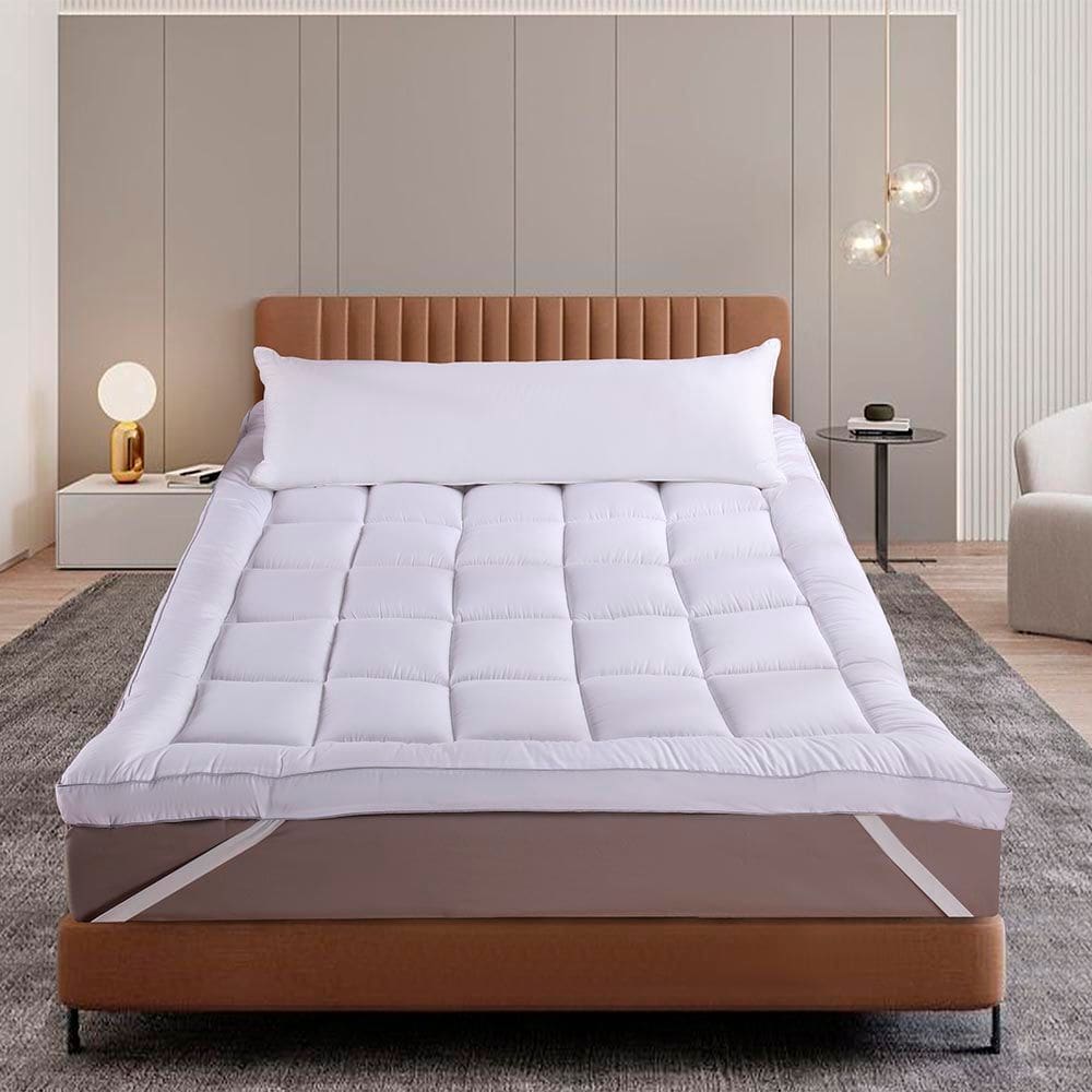 Pillow Top Super Macio King 193x203x7cm 1000g/m² Fibra Siliconizada Sonhare Plume