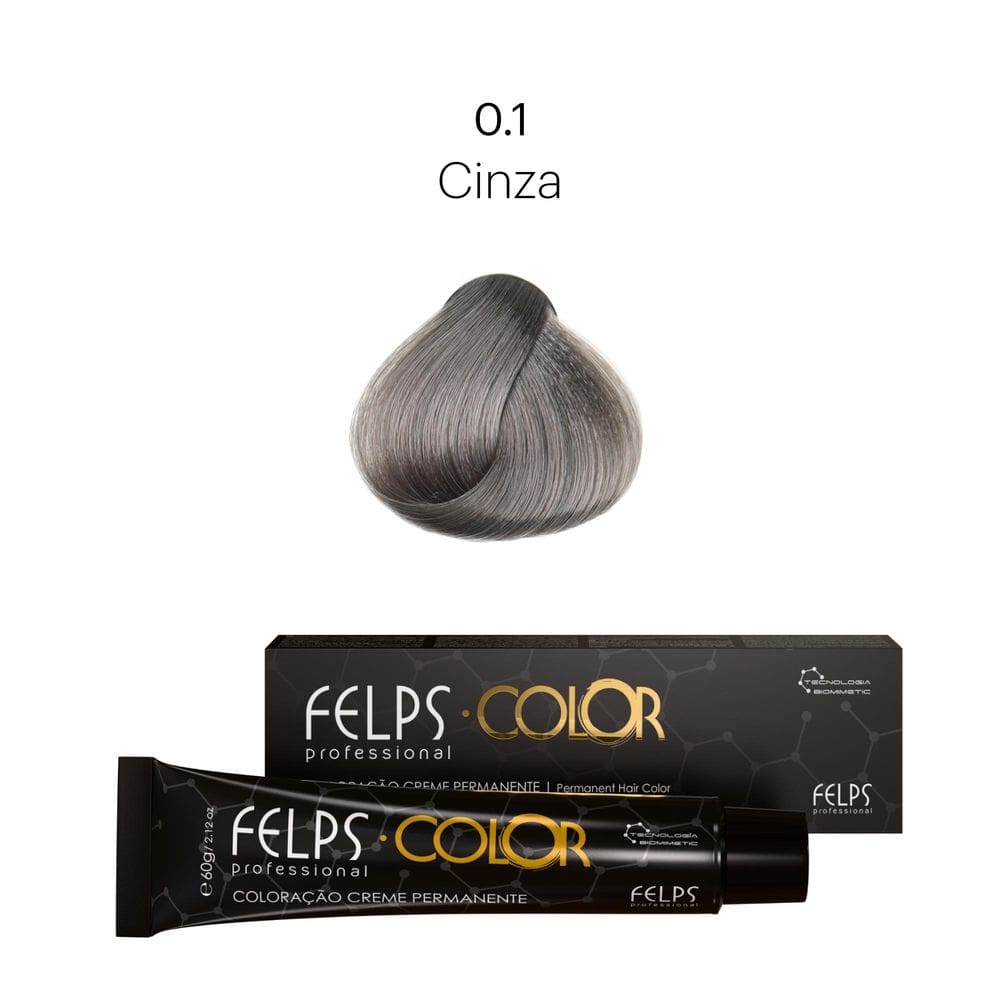 Coloração Profissional  Felps Color Cinza Corretor 0.1 - 60g