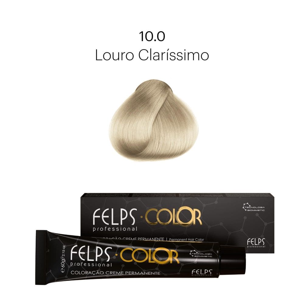 Coloração Profissional  Felps Color Louro Claríssimo 10.0 (Base) - 60g