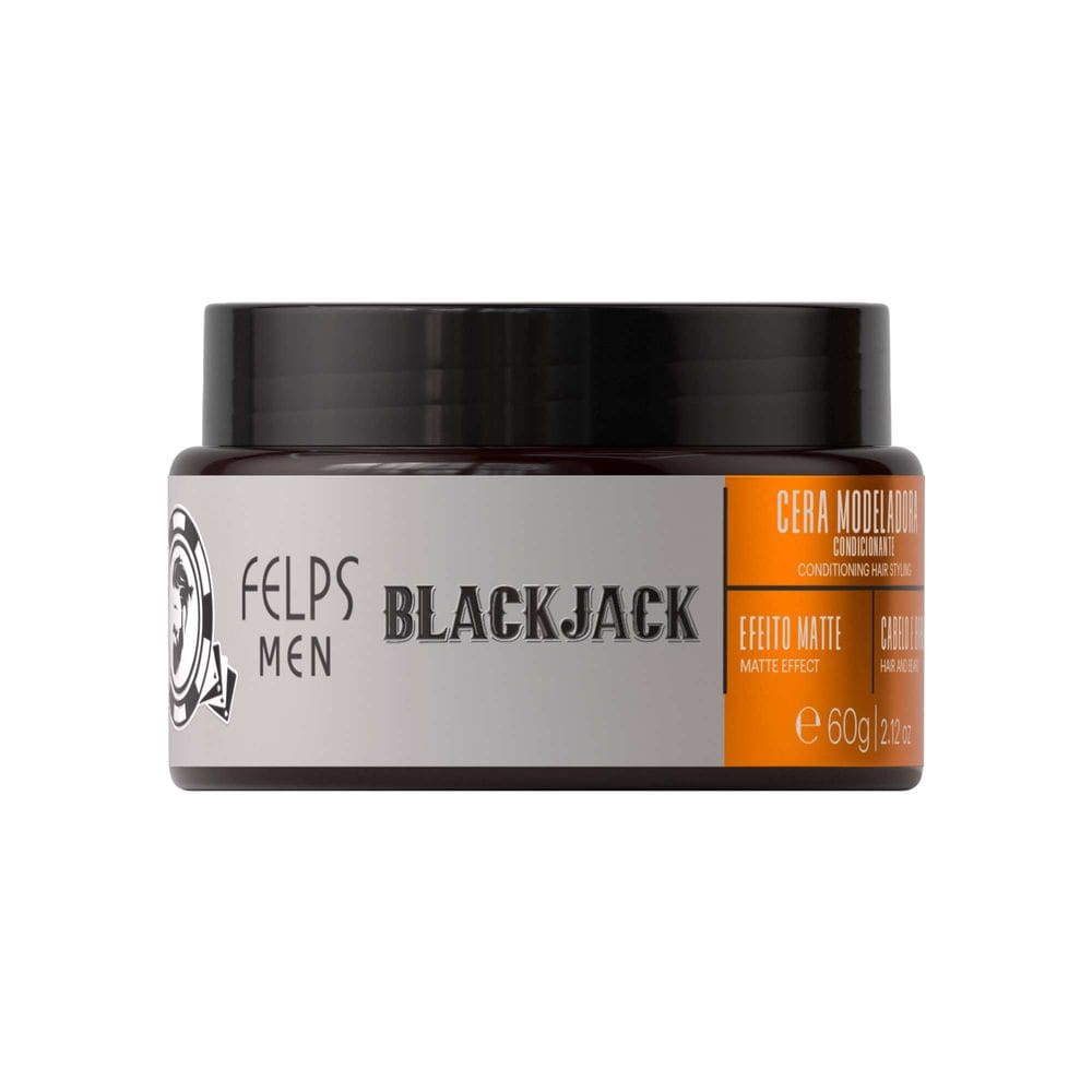 Cera Modeladora Efeito Matte Black Jack Felps Men - 60g