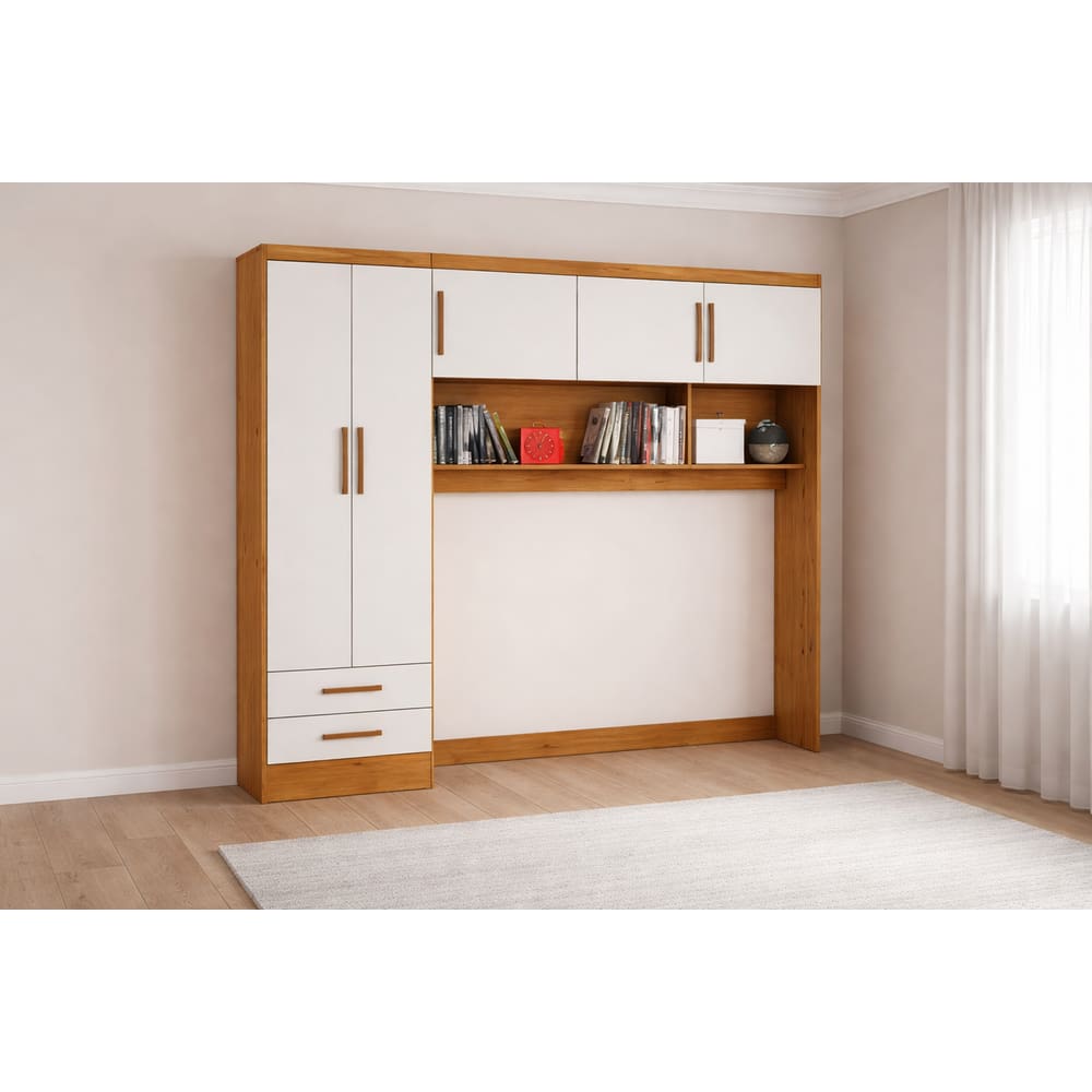 Modulado com aéreo 5 portas 2 gavetas Velvet  -Grand Line