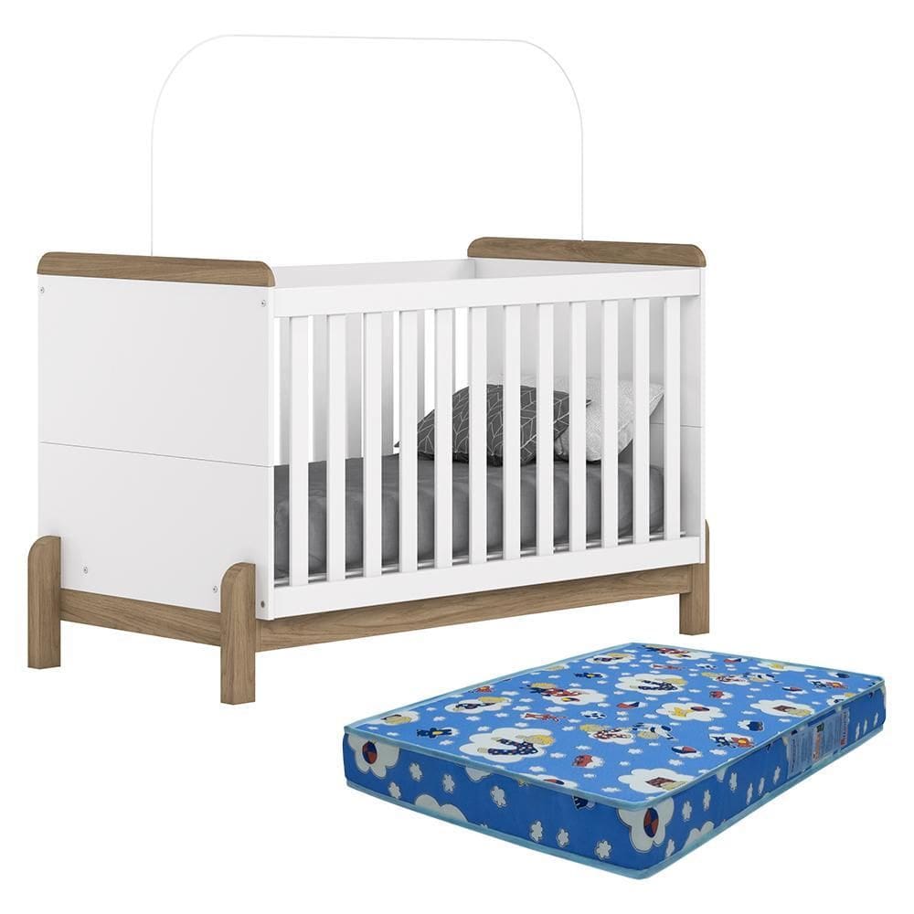 Berço Americano Mini Cama Ternura com Colchão Baby Physical - Móveis Henn