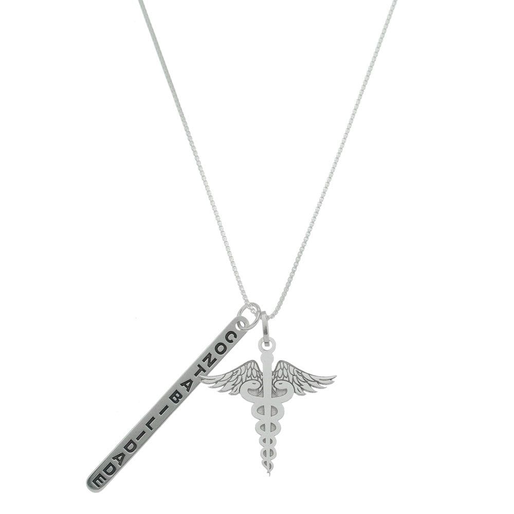 Colar profissão contabilidade prata 925