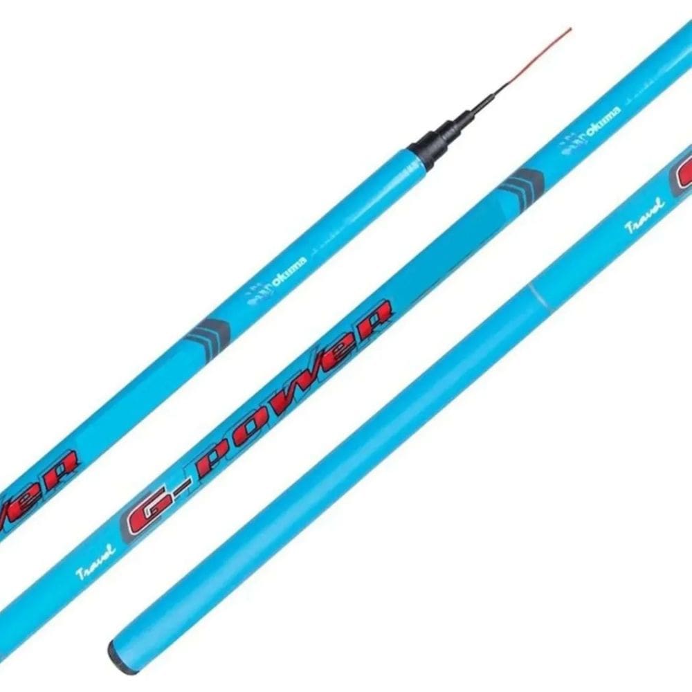 Vara Telescópica Okuma G-Power 3,90m 8 Seções Fibra De Vidro Tubular