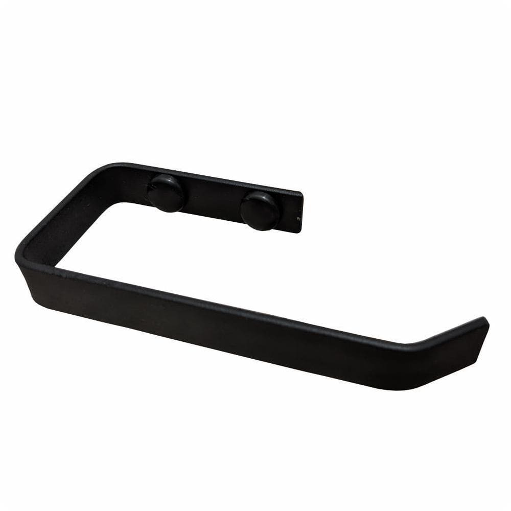 Porta Papel Higiênico Parede Banheiro Preto Fosco Supremo