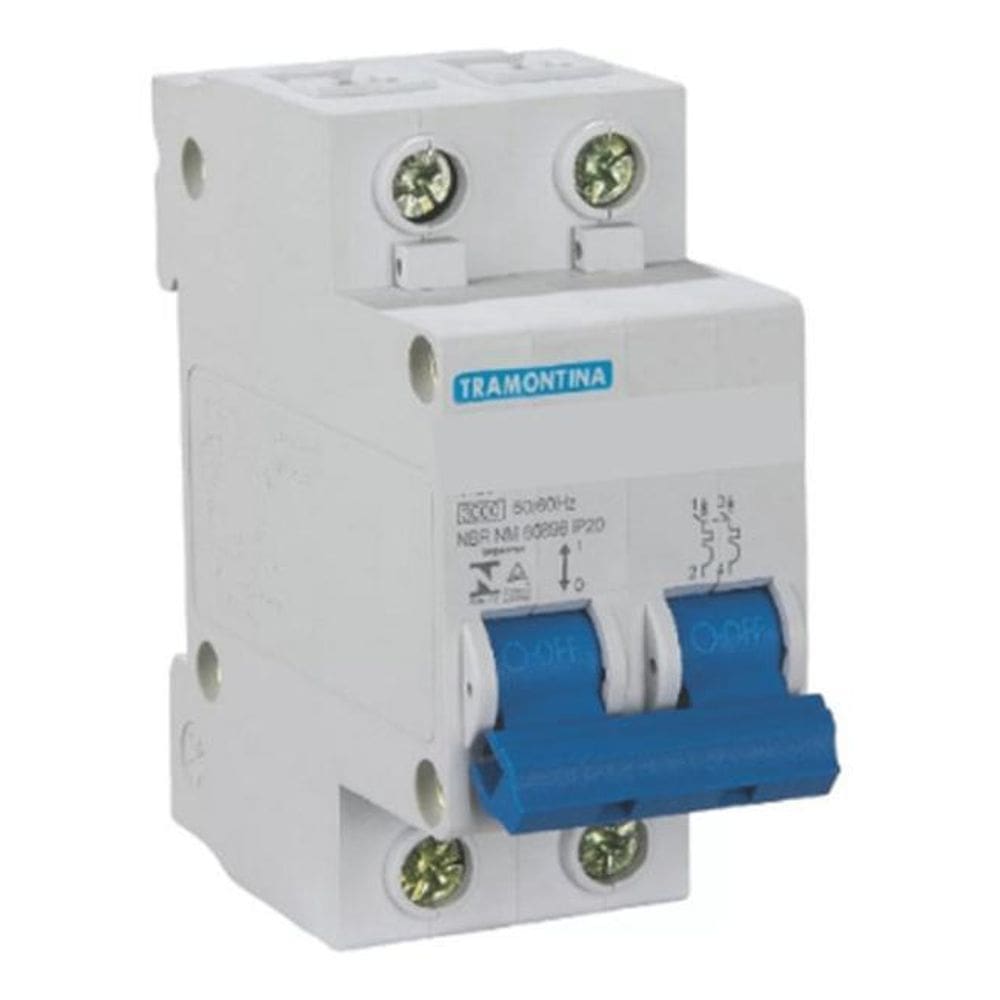 Disjuntor Bipolar Din Duplo 16Amp Curva C