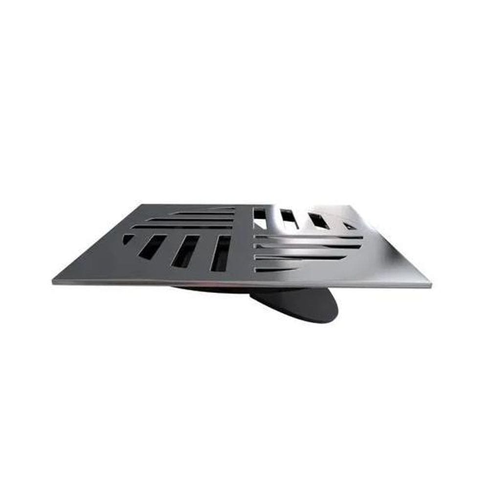 Grelha Com Fecho Automático Quadrado 15Cm Cromado Estrela
