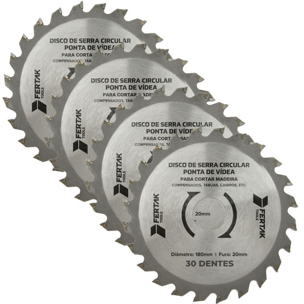 Disco De Serra Circular Ponta Vídea 30 Dentes 20X180Mm 04 Un