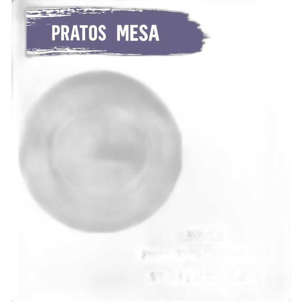 Jogo De Prato Menu 04 Pratos Sobremesa - Lanche - Branco