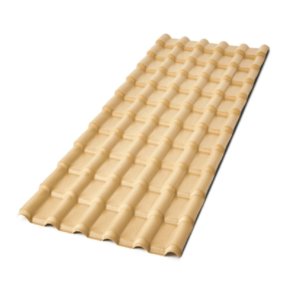 Telha Colonial Plan 2,42m x 88cm Marfim 6 Ondas - P3010022 - AFORT